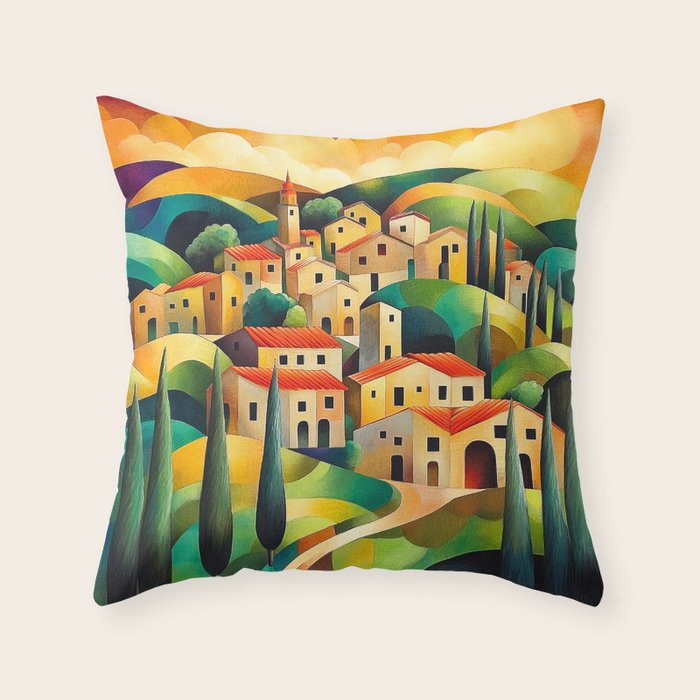 Eternal Tuscany Throw Pillow Gallery Image 3