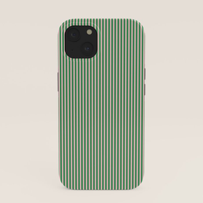 Narrow Stripes Green and Pink Vertical Pattern iPhone Case Gallery Image 37