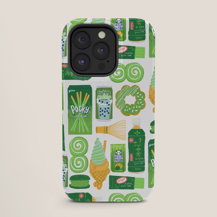 Matcha Green Tea Snacks iPhone Case Gallery Image 27