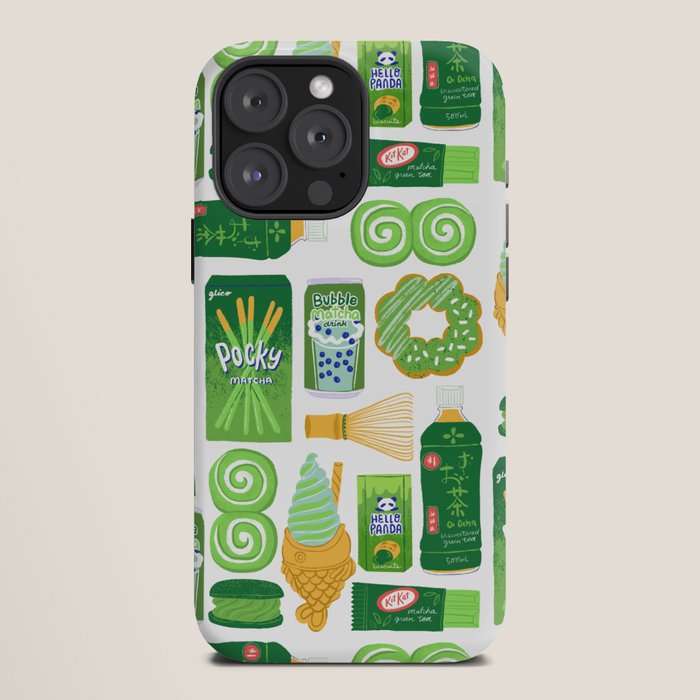 Matcha Green Tea Snacks iPhone Case Gallery Image 12