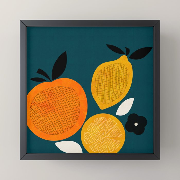 Retro Fruits minimal 2 Mini Art Print Gallery Image 3