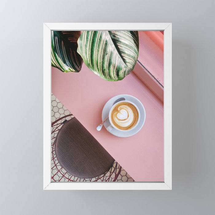 Pink Latte Coffee Shop Mini Art Print Gallery Image 4