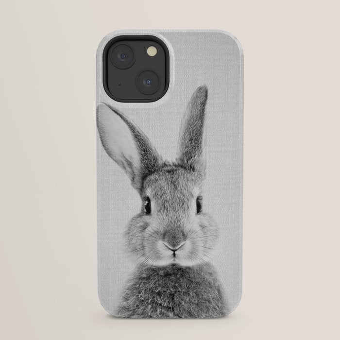 Rabbit - Black & White iPhone Case Gallery Image 29