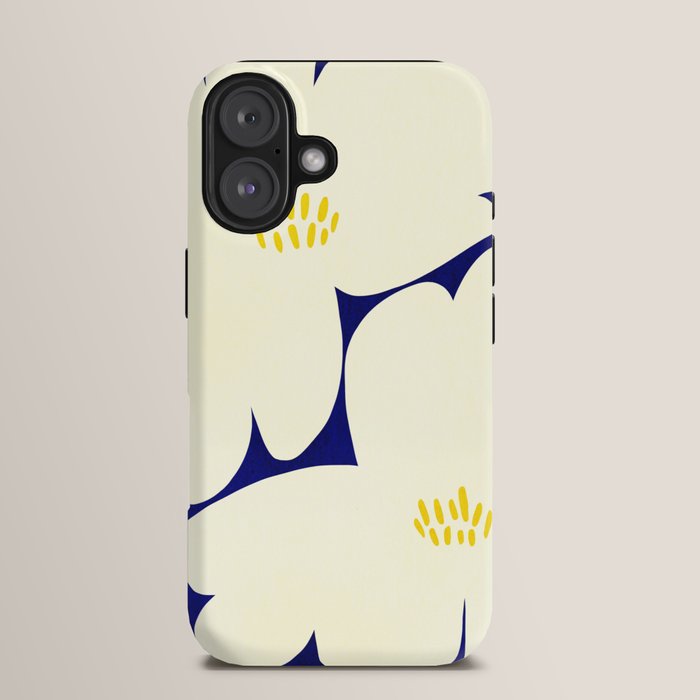 Abstract botanical 52-blue iPhone Case Gallery Image 13