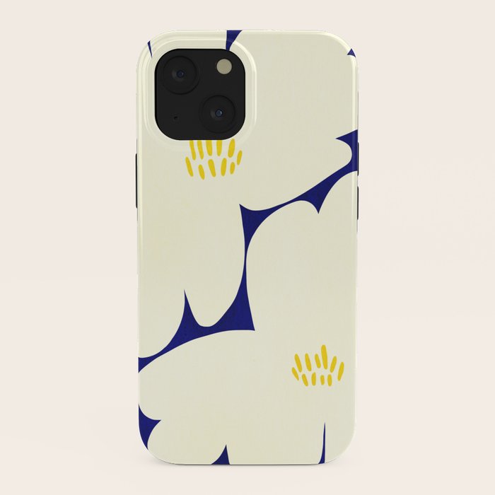 Abstract botanical 52-blue iPhone Case Gallery Image 38