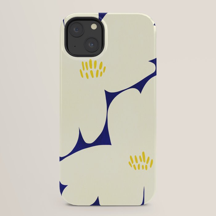 Abstract botanical 52-blue iPhone Case Gallery Image 22