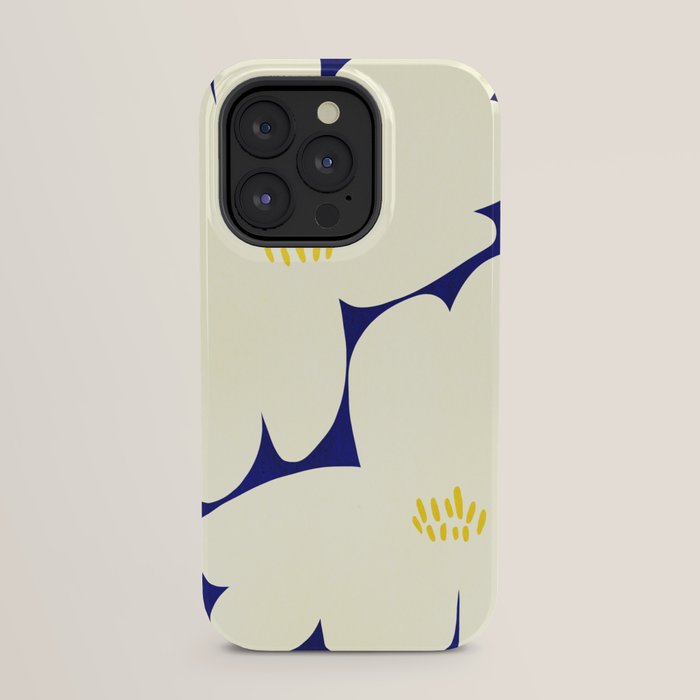 Abstract botanical 52-blue iPhone Case Gallery Image 23