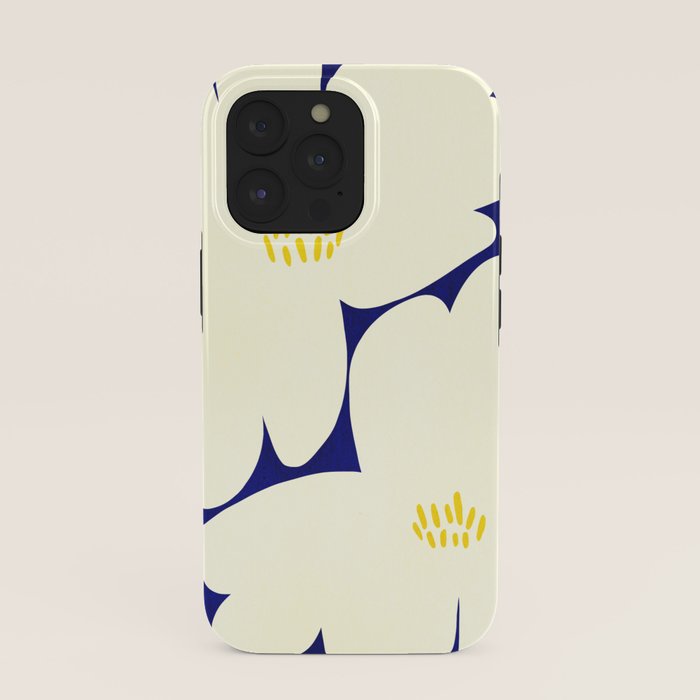 Abstract botanical 52-blue iPhone Case Gallery Image 39