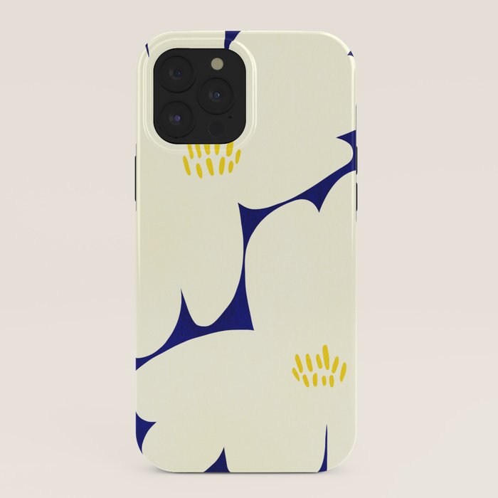 Abstract botanical 52-blue iPhone Case Gallery Image 40