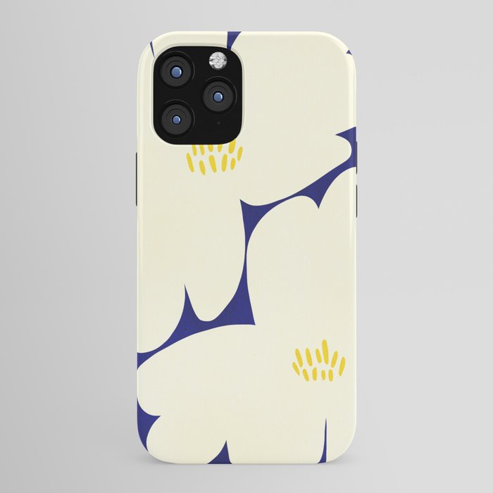 Abstract botanical 52-blue iPhone Case Gallery Image 43