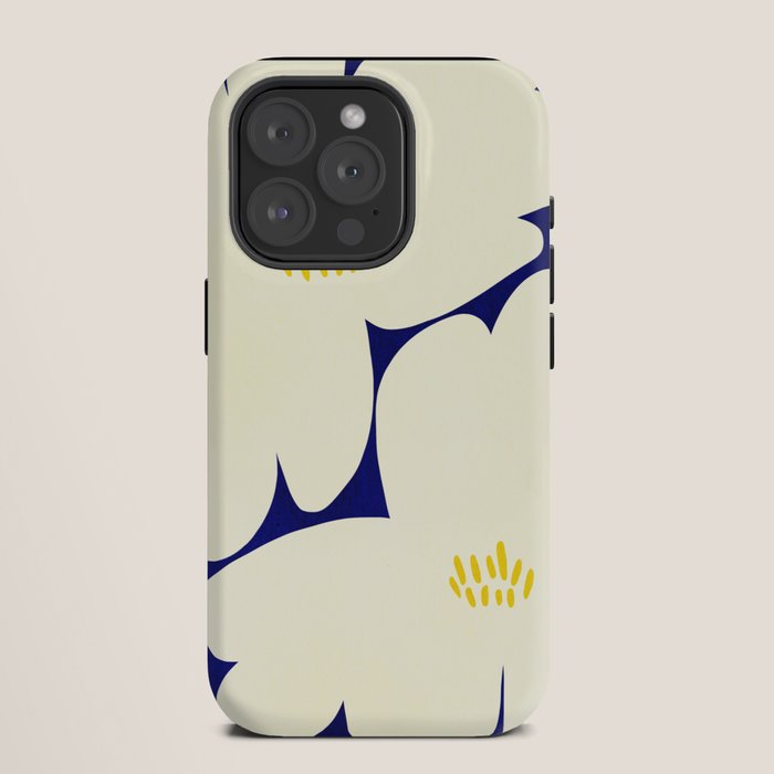 Abstract botanical 52-blue iPhone Case Gallery Image 11