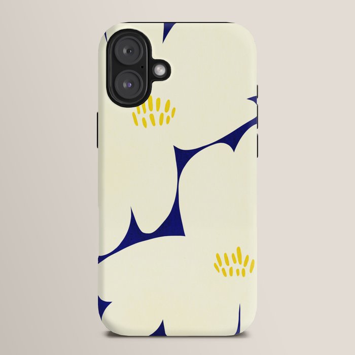 Abstract botanical 52-blue iPhone Case Gallery Image 14