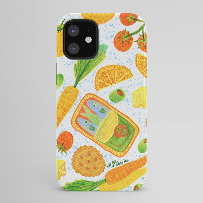 Kitchen Snacks & Apps in Orange & White iPhone Case Gallery Image 42