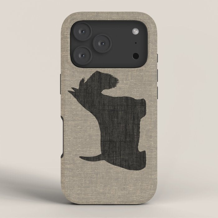 Scottish Terrier | Black Scottie Dog Silhouette iPhone Case Gallery Image 3