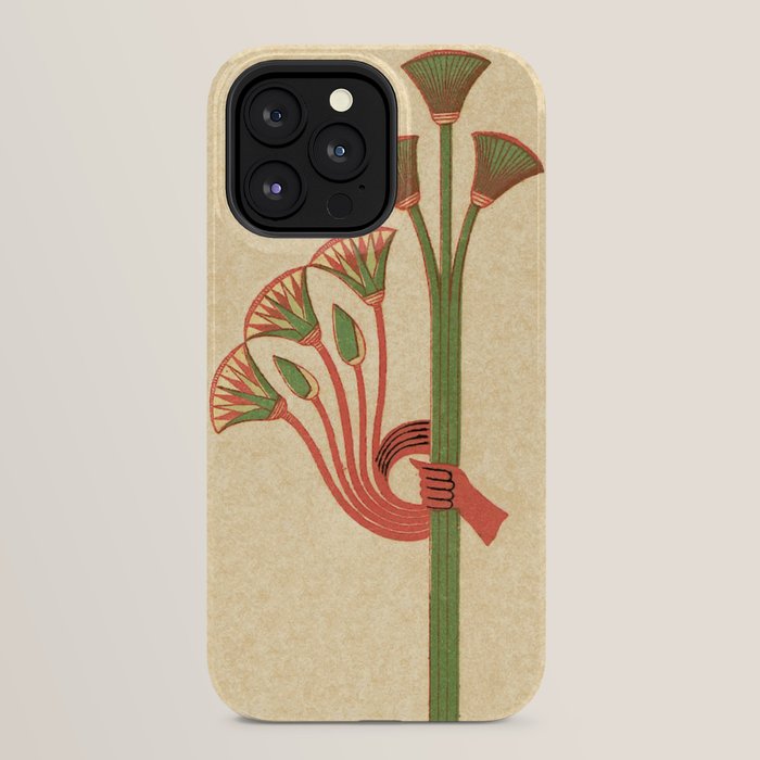 Egyptian Papyrus Plants and Lotus Flowers iPhone Case Gallery Image 32