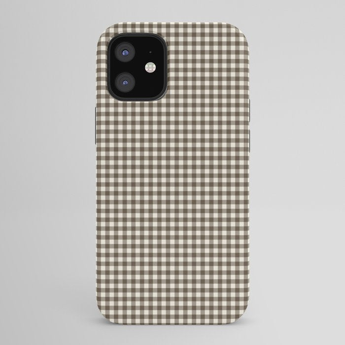 brown gingham iPhone Case Gallery Image 42