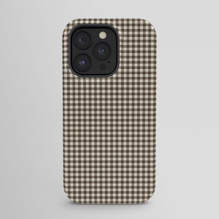 brown gingham iPhone Case Gallery Image 23