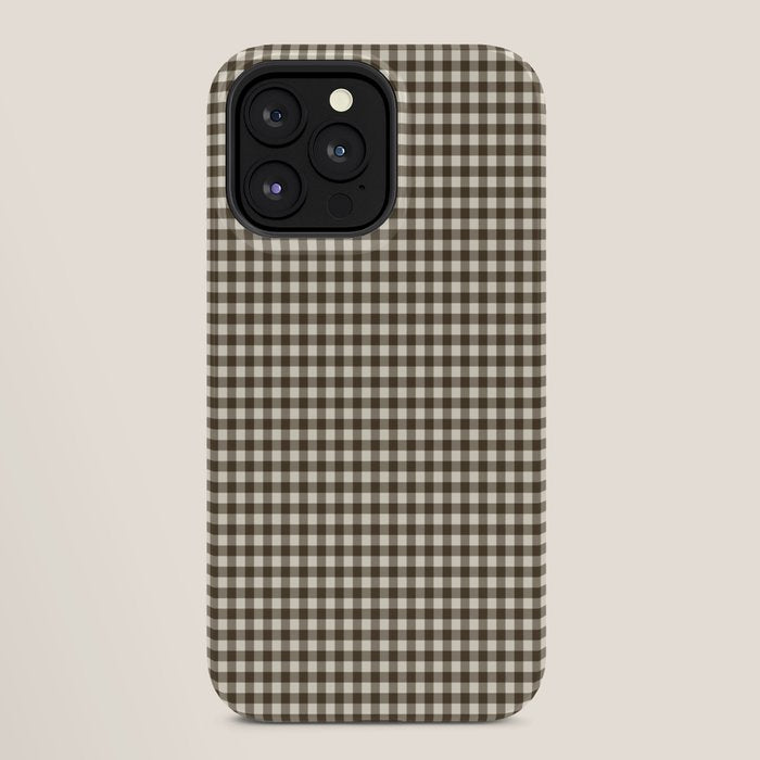 brown gingham iPhone Case Gallery Image 28