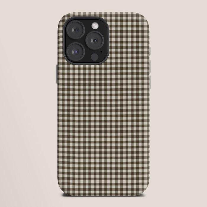 brown gingham iPhone Case Gallery Image 12