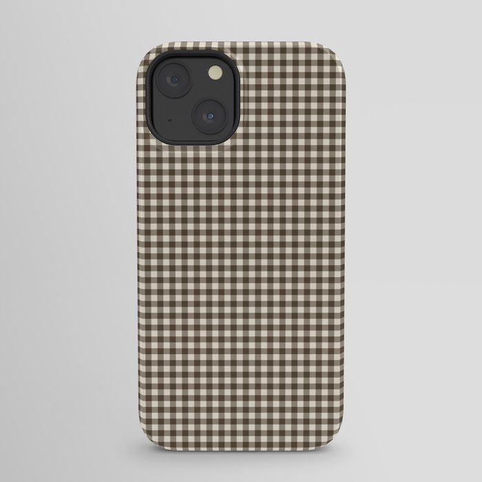 brown gingham iPhone Case Gallery Image 21