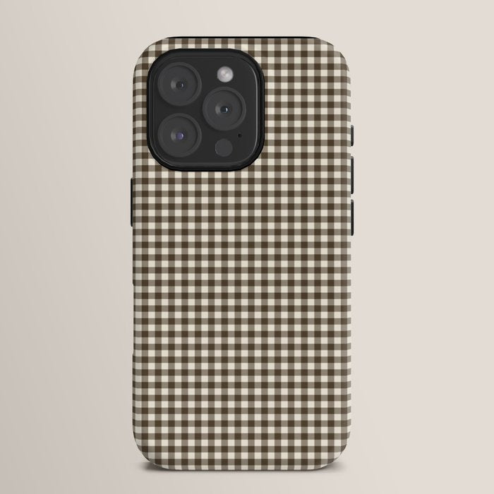 brown gingham iPhone Case Gallery Image 15