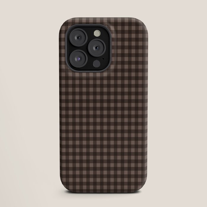Gingham Plaid Pattern - Earthy Brown iPhone Case Gallery Image 19