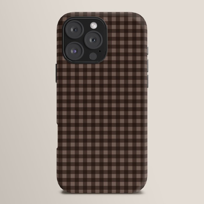 Gingham Plaid Pattern - Earthy Brown iPhone Case Gallery Image 16