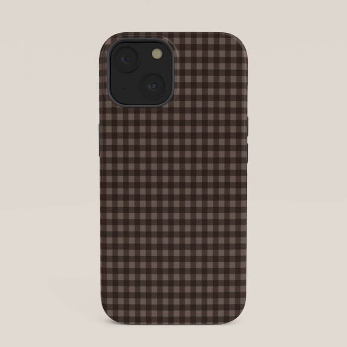 Gingham Plaid Pattern - Earthy Brown iPhone Case Gallery Image 33