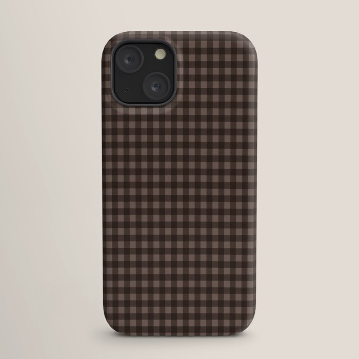 Gingham Plaid Pattern - Earthy Brown iPhone Case Gallery Image 17