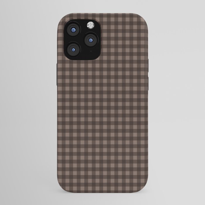 Gingham Plaid Pattern - Earthy Brown iPhone Case Gallery Image 43