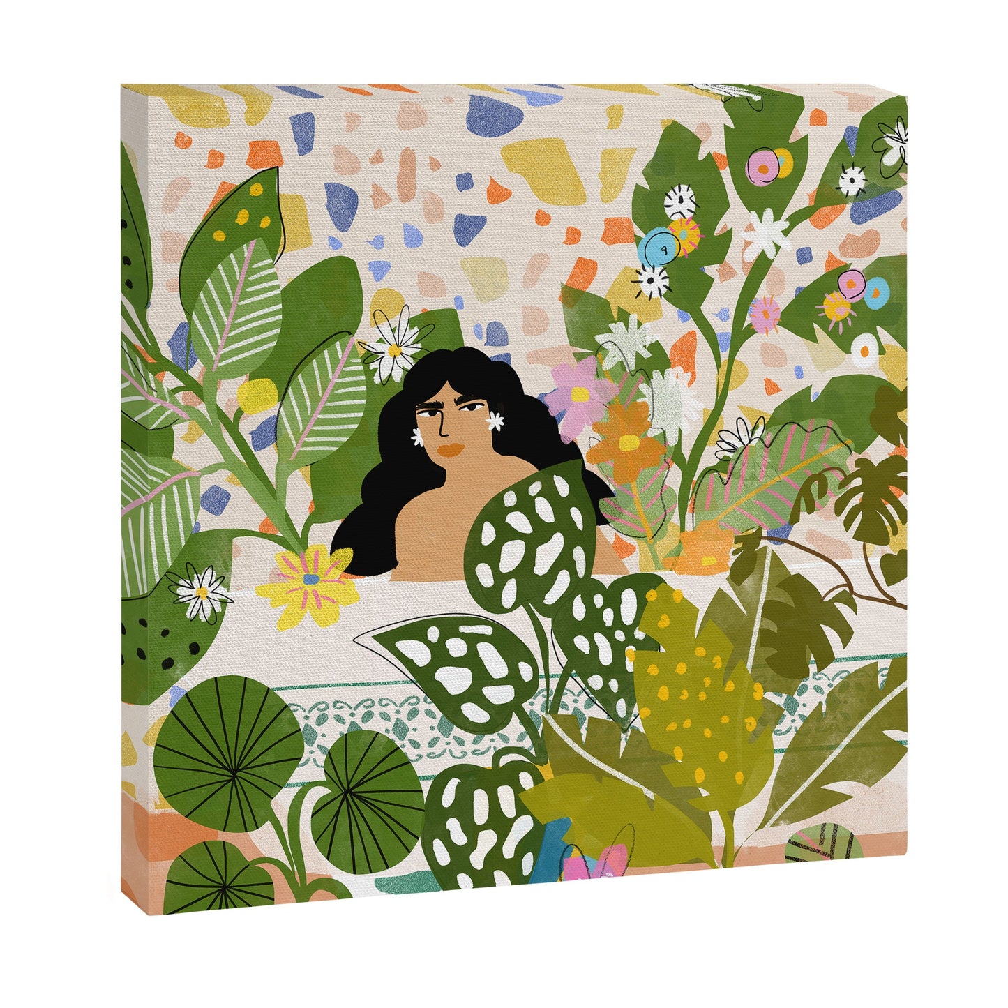 Bathing with Plants Canvas Print Gallery Image 6