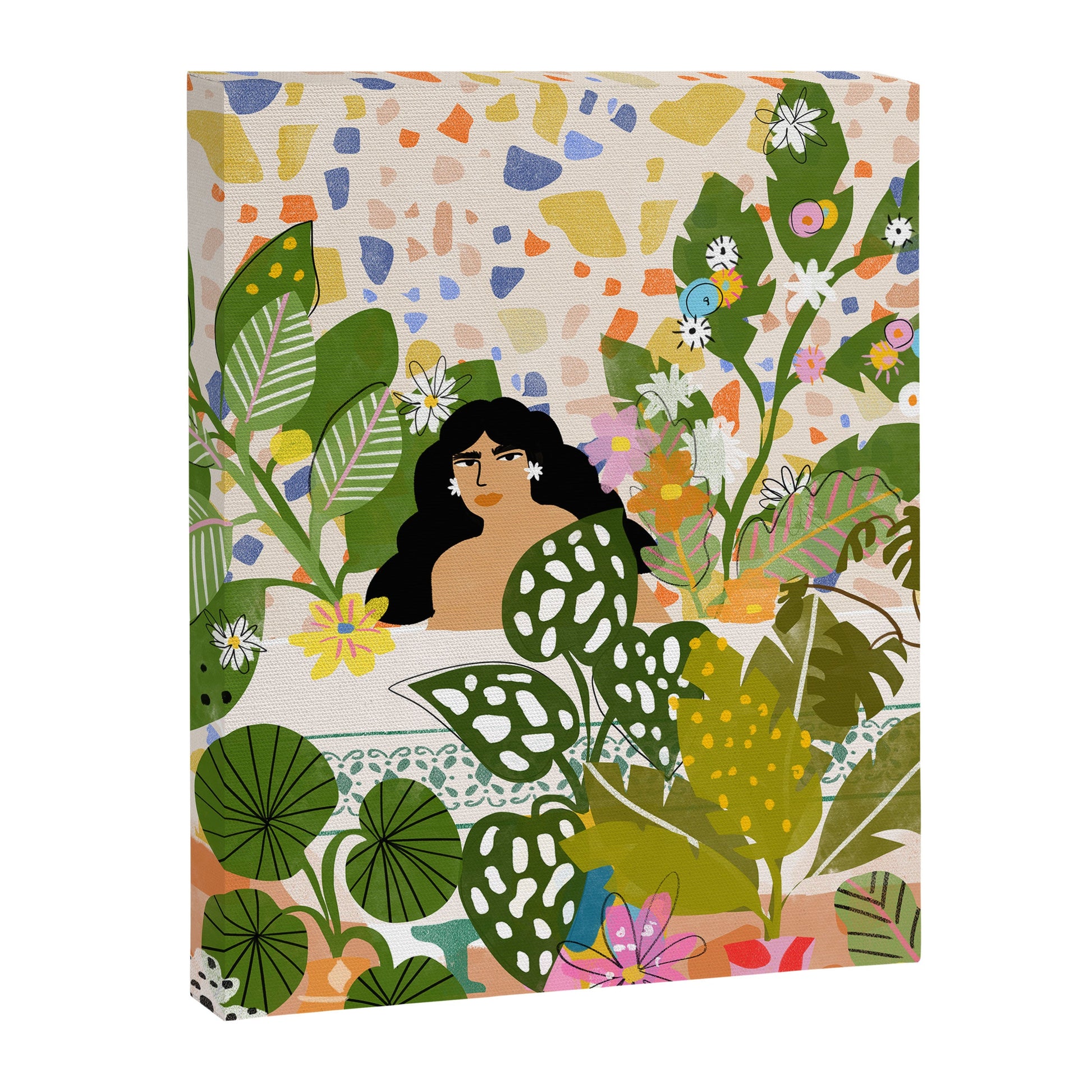 Bathing with Plants Canvas Print Gallery Image 7