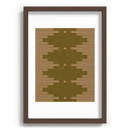 Southwestern Minimalist Retro Green & Pink Framed Art Print Gallery Image 89
