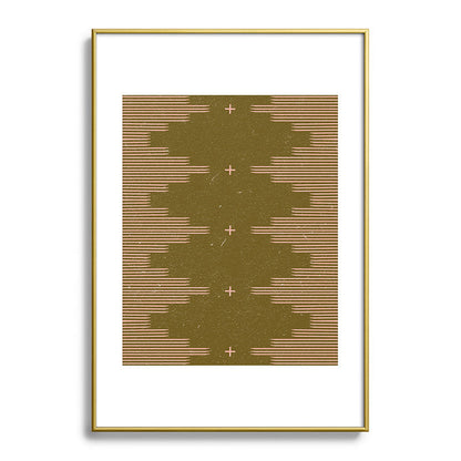 Southwestern Minimalist Retro Green & Pink Framed Art Print Gallery Image 123