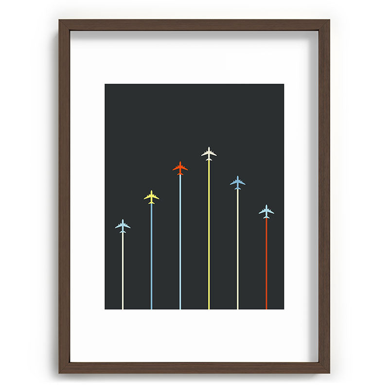 Retro Airplanes 06 Framed Art Print Gallery Image 91