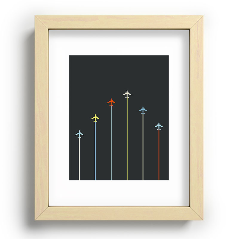 Retro Airplanes 06 Framed Art Print Gallery Image 95