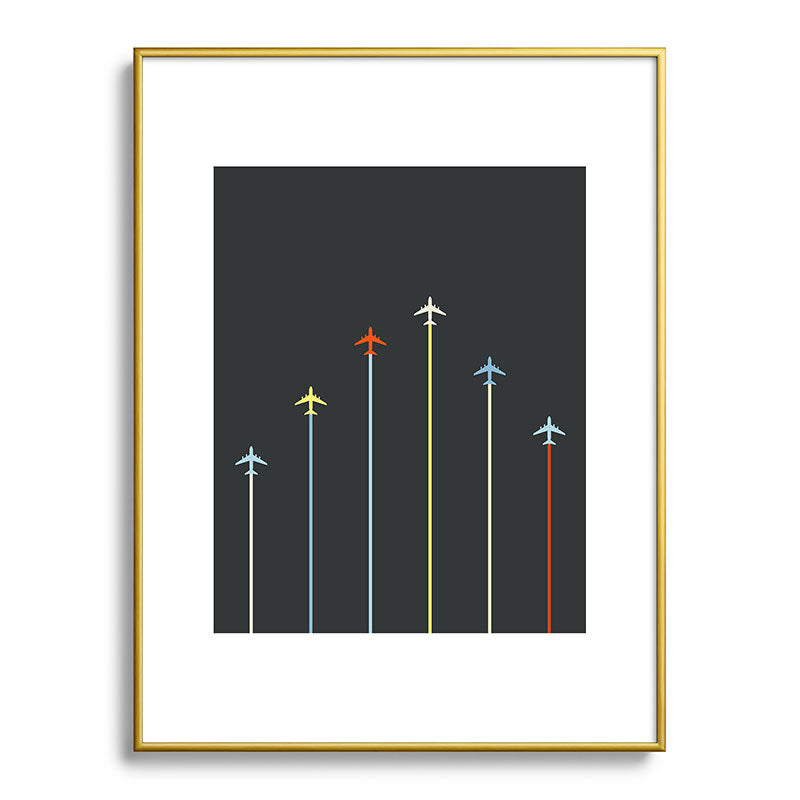 Retro Airplanes 06 Framed Art Print Gallery Image 125