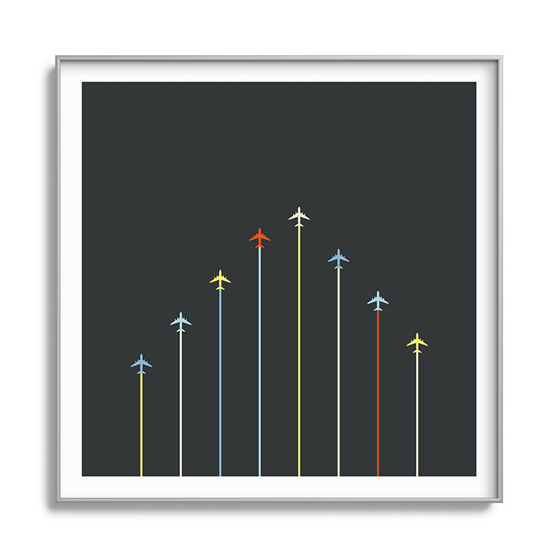 Retro Airplanes 06 Framed Art Print Gallery Image 141