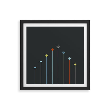 Retro Airplanes 06 Framed Art Print Gallery Image 7