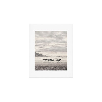 Horses on the Beach Art Print Gallery Image 1