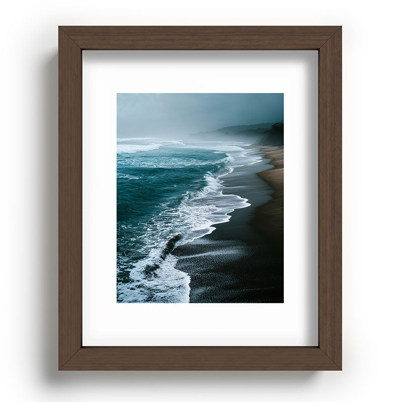 Misty Shoreline - Moody Ocean Photography Print Framed Art Print Gallery Image 64