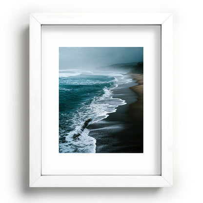 Misty Shoreline - Moody Ocean Photography Print Framed Art Print Gallery Image 76