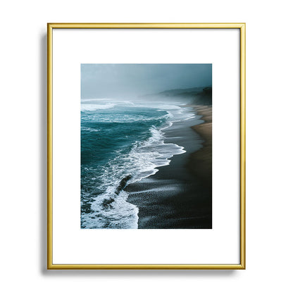 Misty Shoreline - Moody Ocean Photography Print Framed Art Print Gallery Image 88