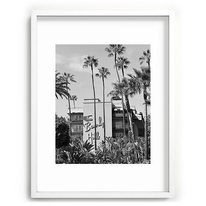 Beverly Hills Hotel, California black and white photograph / black and white photography Framed Art Print Gallery Image 108