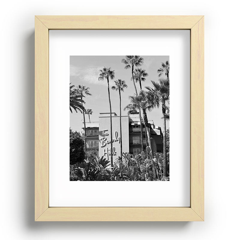 Beverly Hills Hotel, California black and white photograph / black and white photography Framed Art Print Gallery Image 96