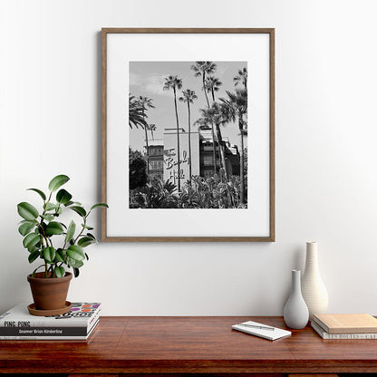 Beverly Hills Hotel, California black and white photograph / black and white photography Framed Art Print Gallery Image 19