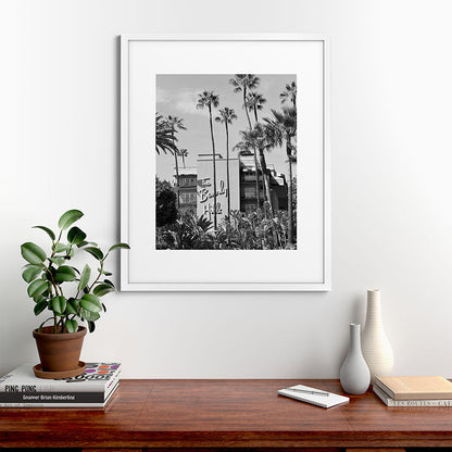 Beverly Hills Hotel, California black and white photograph / black and white photography Framed Art Print Gallery Image 76