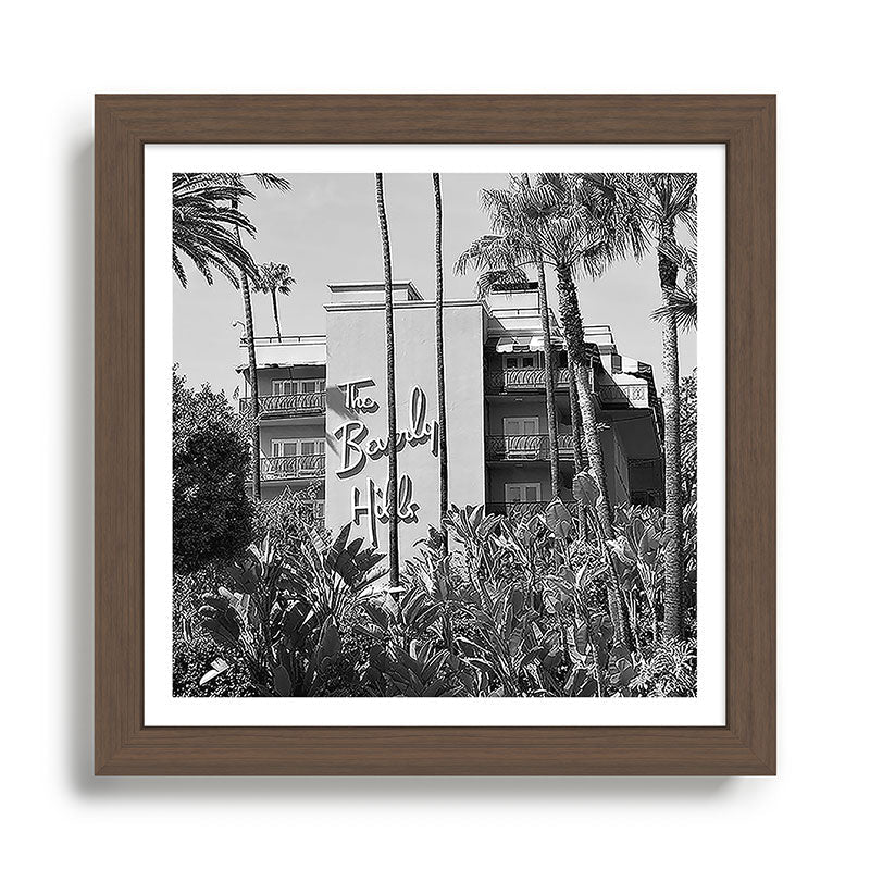 Beverly Hills Hotel, California black and white photograph / black and white photography Framed Art Print Gallery Image 13