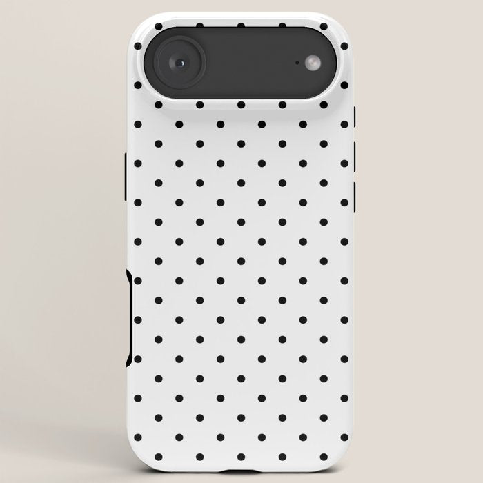 Small Black Polka dots Background iPhone Case Gallery Image 6