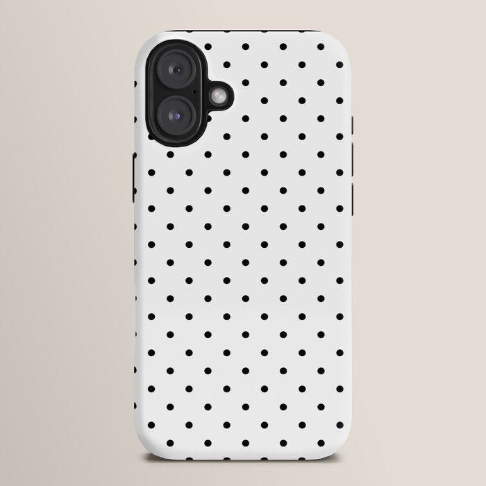 Small Black Polka dots Background iPhone Case Gallery Image 14